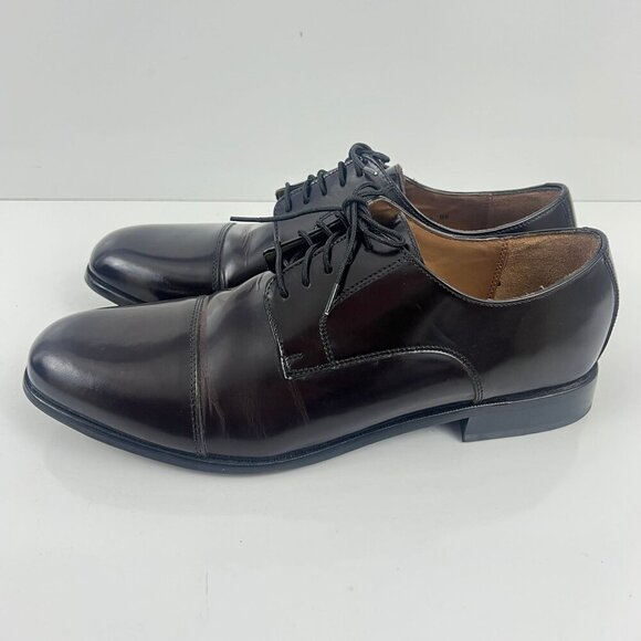 Florsheim Broxton Cap Toe Oxford Dress Shoe Size 12 D 11222-601 Burgundy - Picture 3 of 7